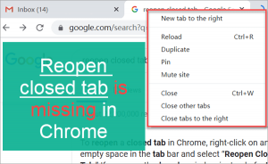 How to Fix Reopen Closed Tab Gone in Chrome